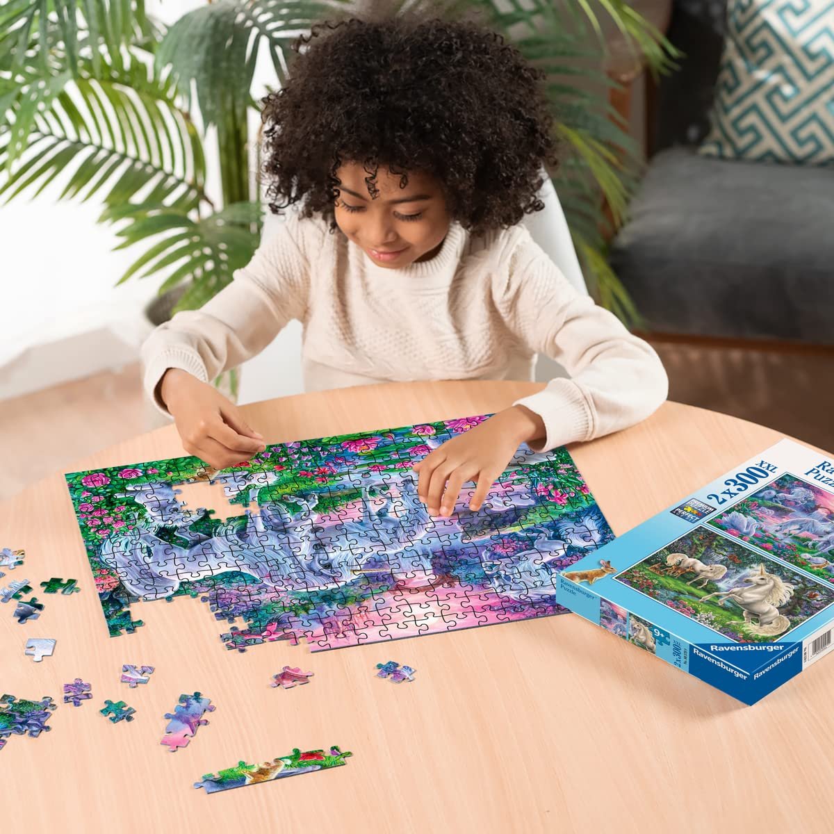 Пазл Ravensburger 80570 Единороги 2 x 300 элементов, фото №5