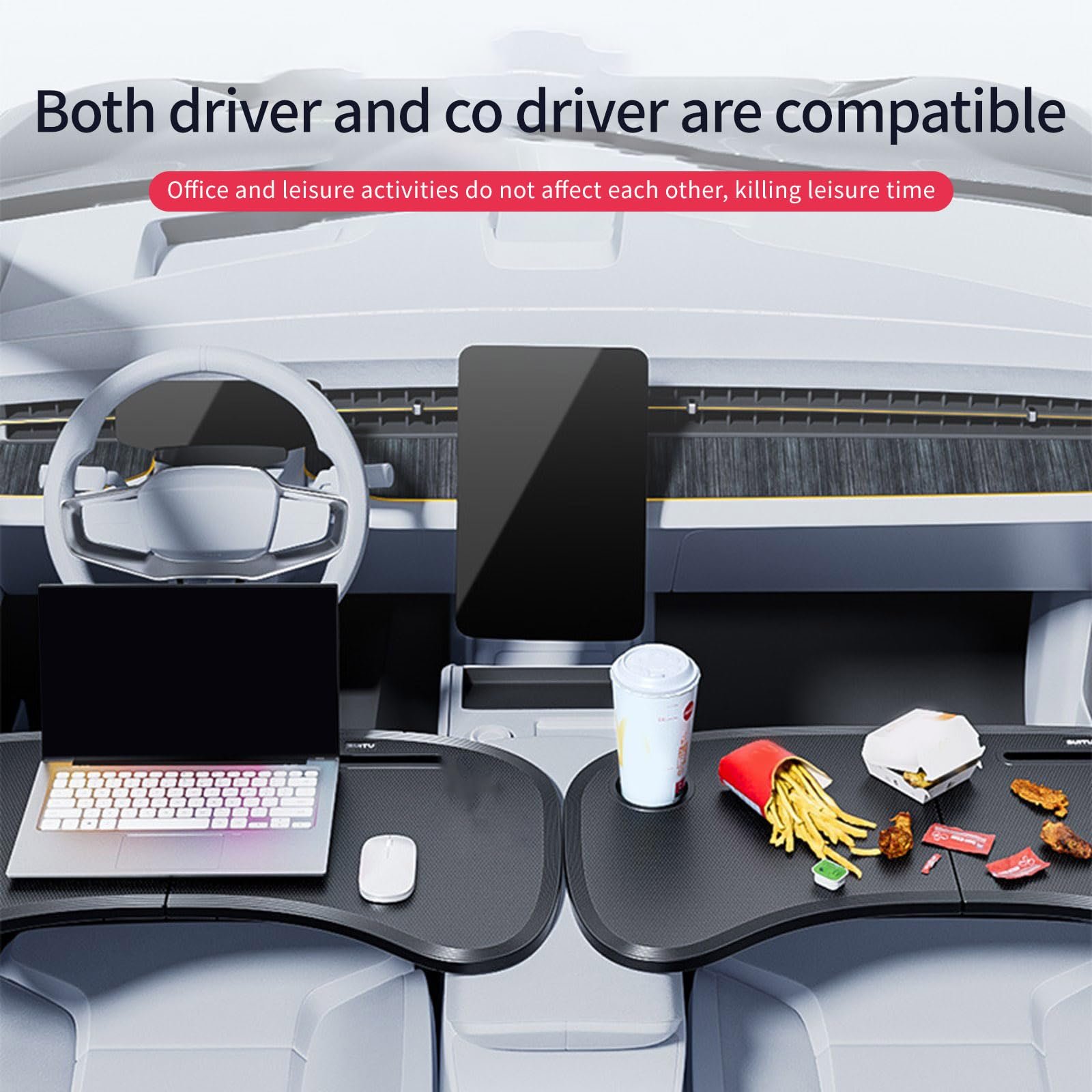 Складаний столик на переднє сидіння автомобіля для ноутбука Універсальний, фото №8