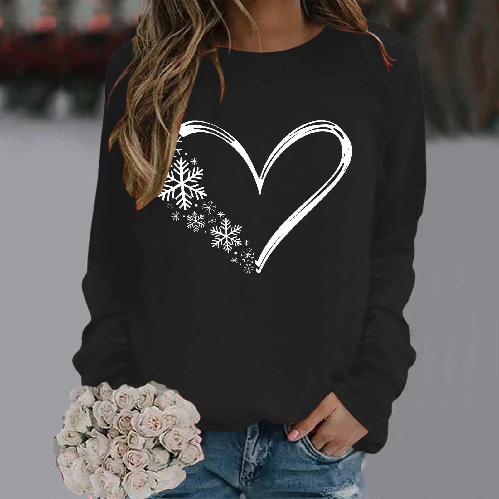 Пуловер Женский Черный, фото №2