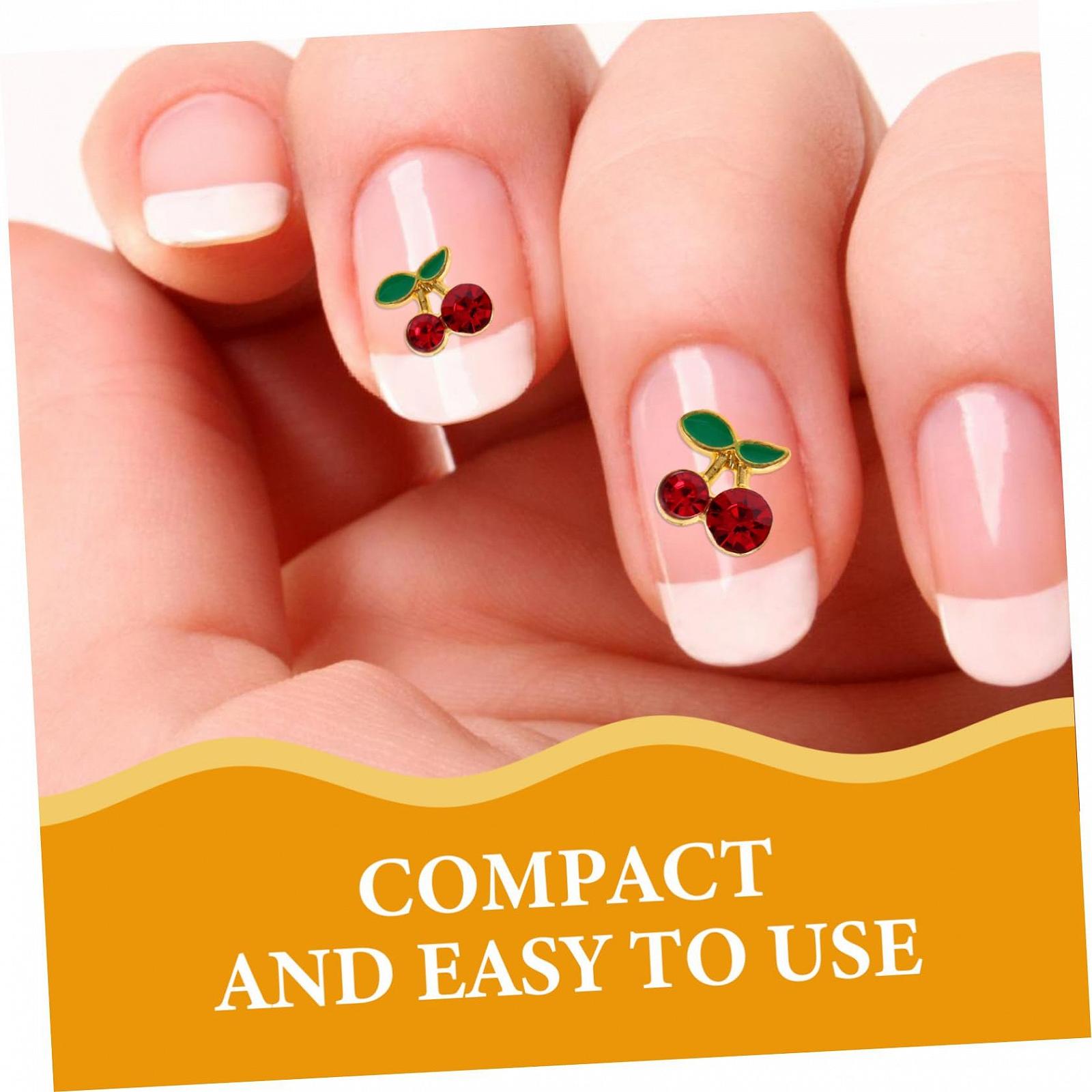 Прикраса для нігтів Вишня Beaupretty 32 шт. Золотий та рожево-золотий, фото №3