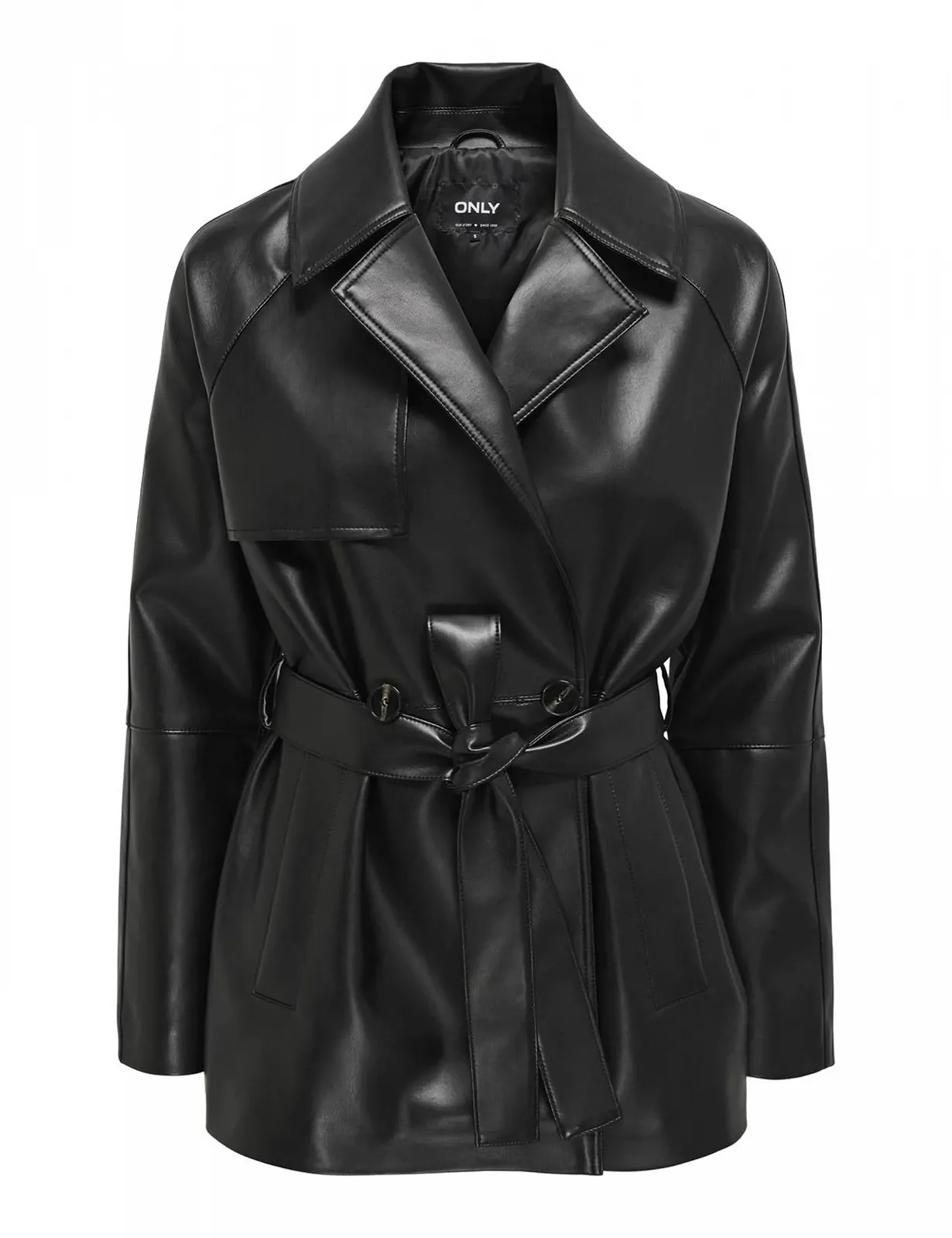 Тренч ONLY Onlsofia Faux Leath Short Trench Cc OTW Короткий, фото №1