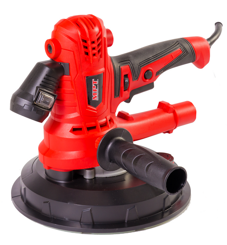 Шліфмашина для стін і стелі MPT 850 Вт 1400-2700 об/хв Ø180 мм діодне підсвічування аксесуари 6 шт MDS1853B, фото №11