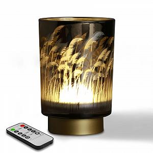 Настільна лампа Eywamage Small Battery Pampas Grass бездротова скляна з пультом керування та таймером - Фото 1