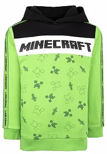 Худи Minecraft Хлопок Черный / Зеленый - Фото 1