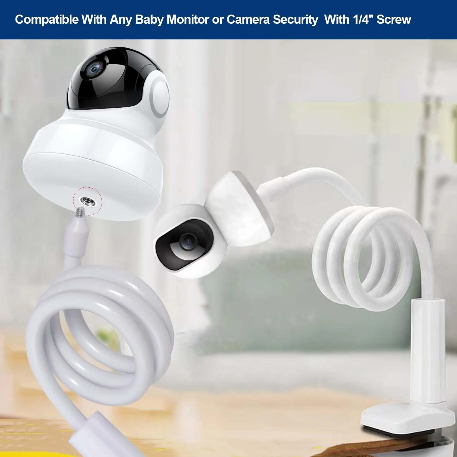Тримач для відеоняні Flexible Twist Mini Tripod Head Compatible with Hellobaby HB30 HB32 HB35 HB50, Philips Avent SCD843/26 SCD833/26, Vtech VM3250 VM819, фото №3 Тримач для відеоняні Flexible Twist Mini Tripod Head Compatible with Hellobaby HB30 HB32 HB35 HB50, Philips Avent SCD843/26 SCD833/26, Vtech VM3250 VM819, фото №3