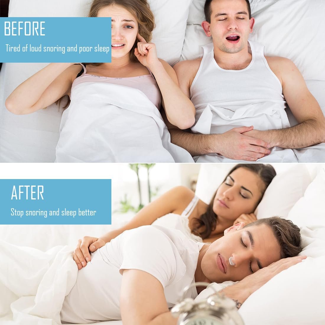 Клипсы против храпа магнитные 4 шт для улучшения сна. Удобное и профессиональное решение, фото №6
