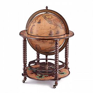 Напольный глобус-бар Beige world классик synthetic.ua - Фото 1