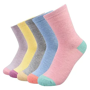 Жіночі вовняні шкарпетки La Dearchuu, теплі, 5 пар, дихаючі, розмір 35-40 - Фото 1