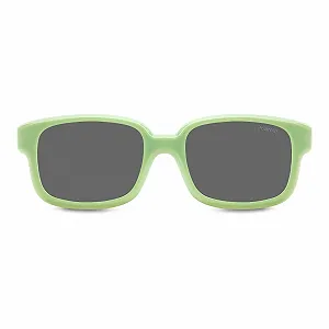 Солнцезащитные очки Polaroid Unisex Children's PLD K005 Cl-on 45 DLD/M9 Матовый Зеленый - Фото 1