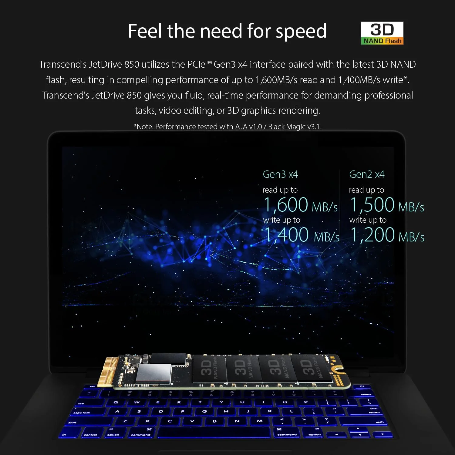 Портативный SSD накопитель Transcend JetDrive 855 TS480GJDM855 480 GB Thunderbolt NVMe PCIe, фото №8 Портативный SSD накопитель Transcend JetDrive 855 TS480GJDM855 480 GB Thunderbolt NVMe PCIe, фото №8