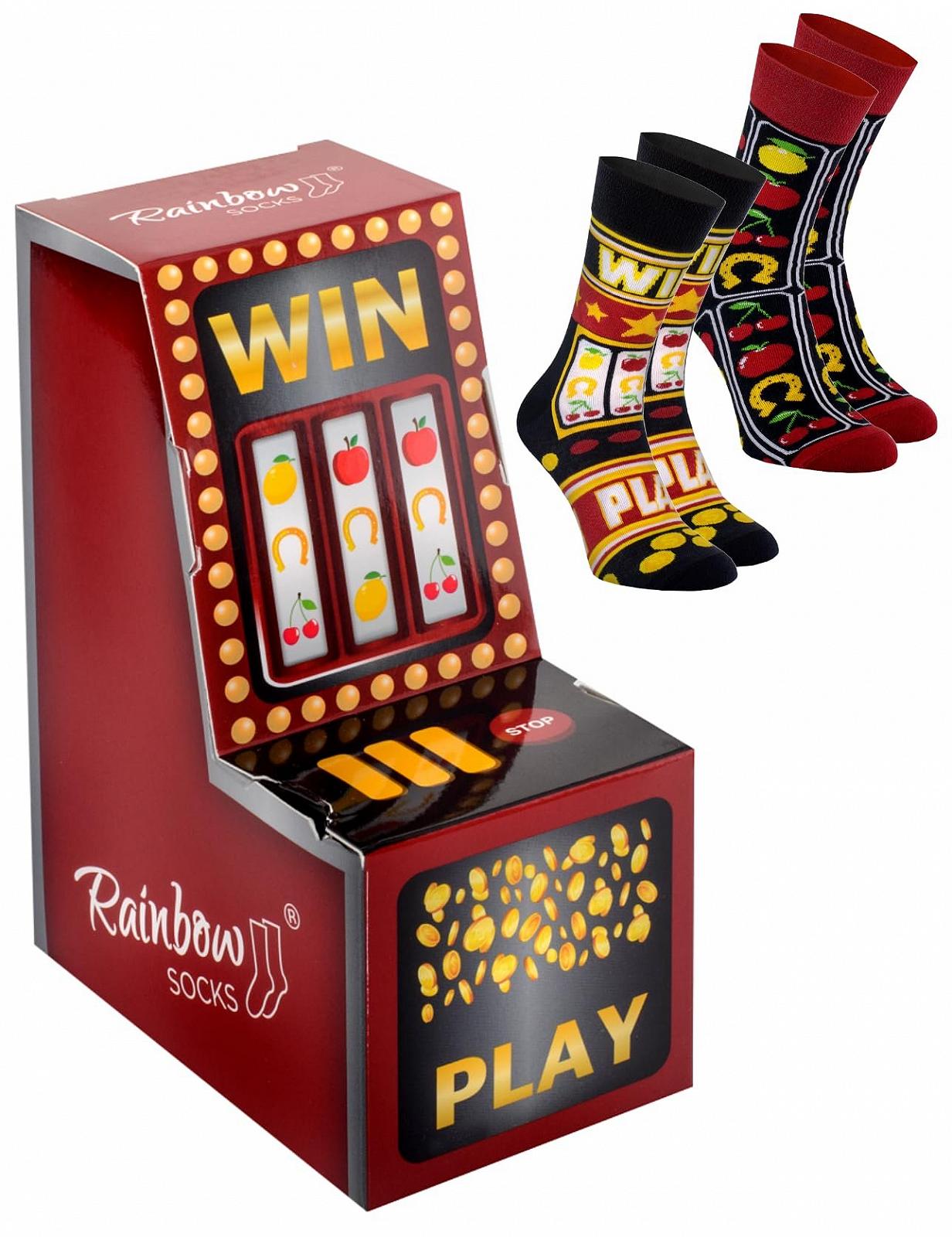 Шкарпетки Rainbow Socks Slot Machine Socks (Однорукий бандит) - 2 пари, фото №1