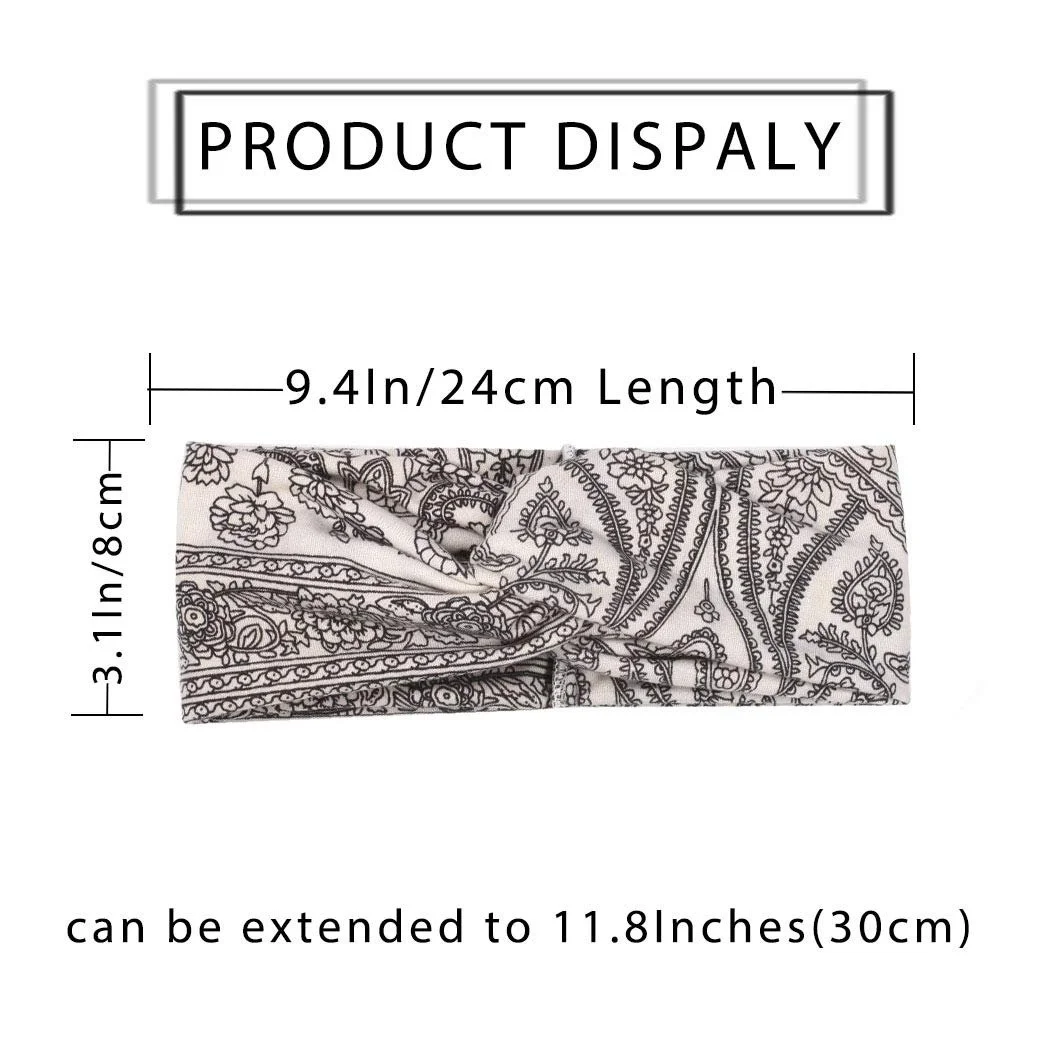 Пов'язка на голову Boho Yean Широка, фото №4