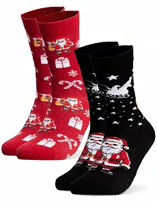 Шкарпетки Occulto Різдвяні 2 шт (Модель: Santa) - Фото 1