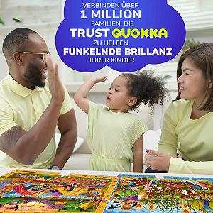 Пазл QUOKKA Птицы, Кемпинг, Сад и Жуки 4 х 60 деталей рамка поиск и находка для детей 4-7 лет synthetic.ua - Фото 1