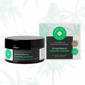 Крем для тела Organic с маслом семян конопли для сухой кожи, увлажняющая формула, 200 мл - Фото 1