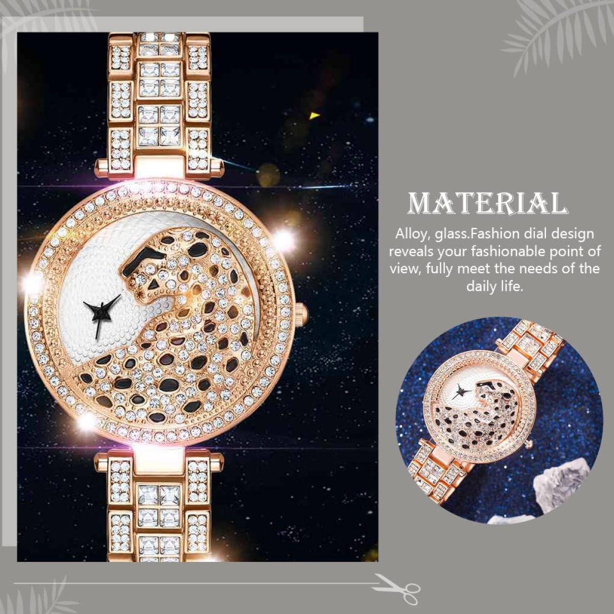 Кварцовий годинник LIFKOME для жінок,, стійкий до подряпин циферблат, фото №4