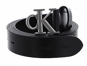 Ремень Calvin Klein Кожаный Round Mono W120 Черный, черный - Фото 1