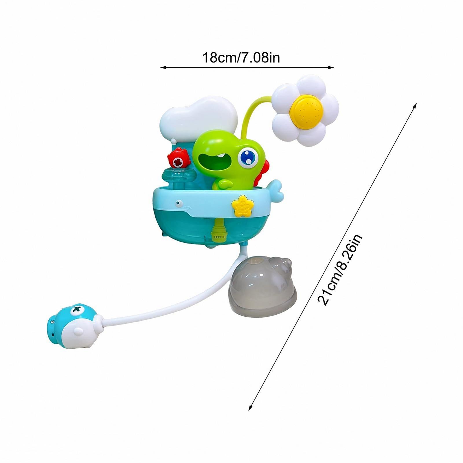 Іграшка для ванни Динозавр Babypartykopf з цікавим дизайном розпилювача, фото №5