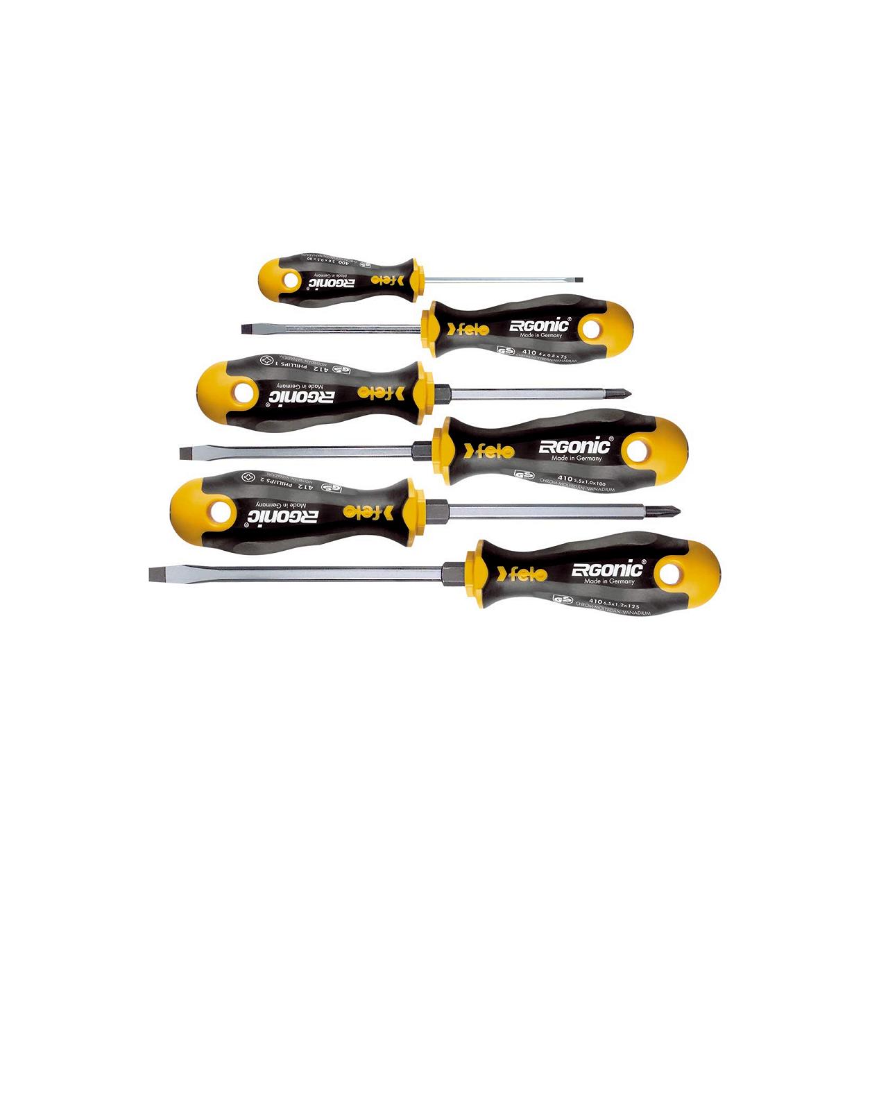 Набір викруток Felo Ergonic 41096148 6 шт., фото №1 Набір викруток Felo Ergonic 41096148 6 шт., фото №1