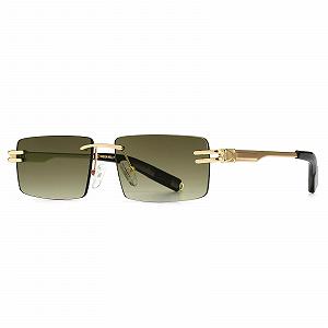 Сонцезахисні окуляри SHEEN KELLY Ретро Без оправи для чоловіків жінок Прямокутні Ультра маленька оправа - Фото 1