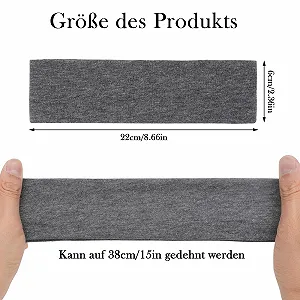Повязка на голову Эластичная однотонная synthetic.ua - Фото 1