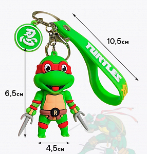Брелок Rafael Ninja Turtles на рюкзак, ключи 6,5 см synthetic.ua - Фото 1