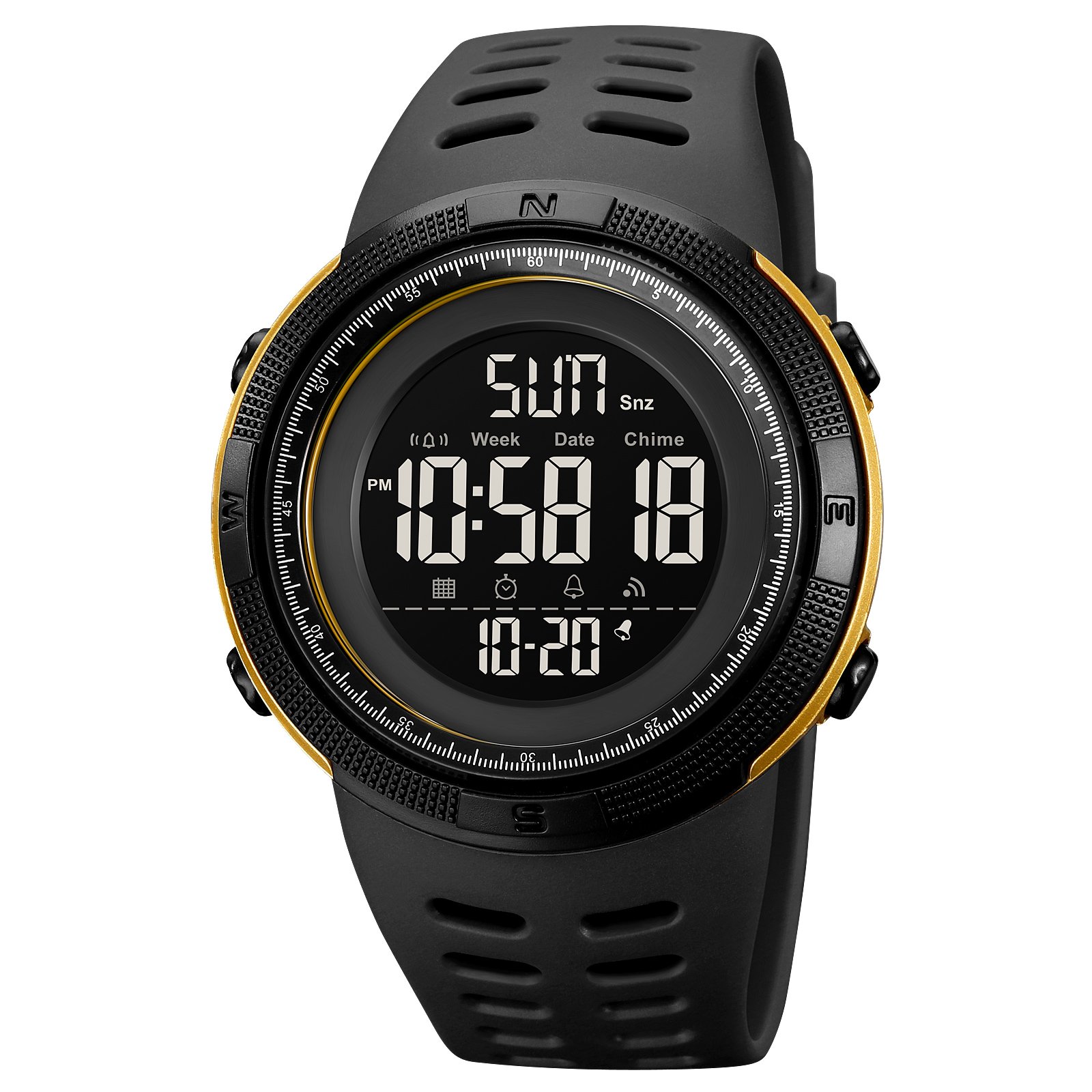 Годинник Skmei 2070BKGD Black-Gold, фото №1