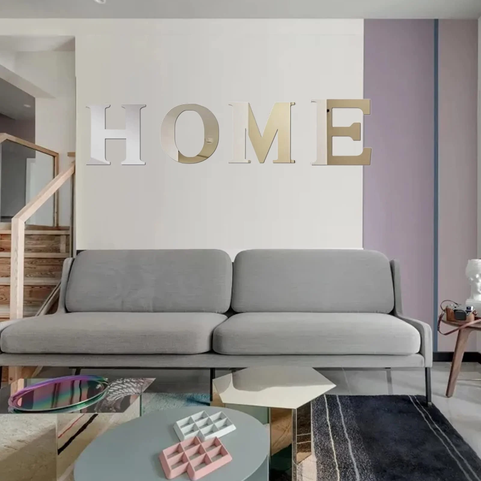 Наклейка на стіну 3D Mirror Home дзеркальна акрилова самоклеюча Сріблястий, фото №6 Наклейка на стіну 3D Mirror Home дзеркальна акрилова самоклеюча Сріблястий, фото №6