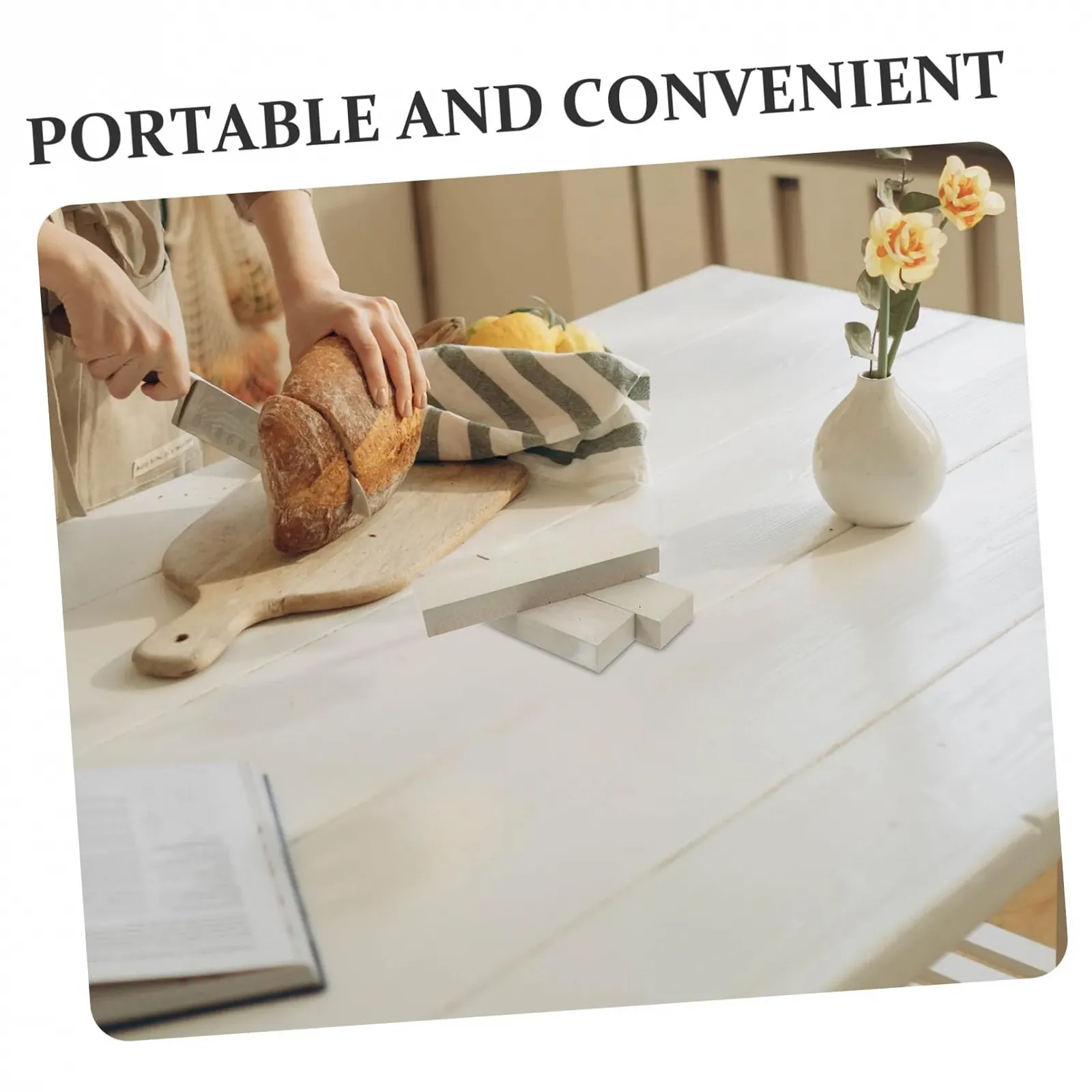 Точильные камни портативные двухсторонние серые 3 шт., фото №3