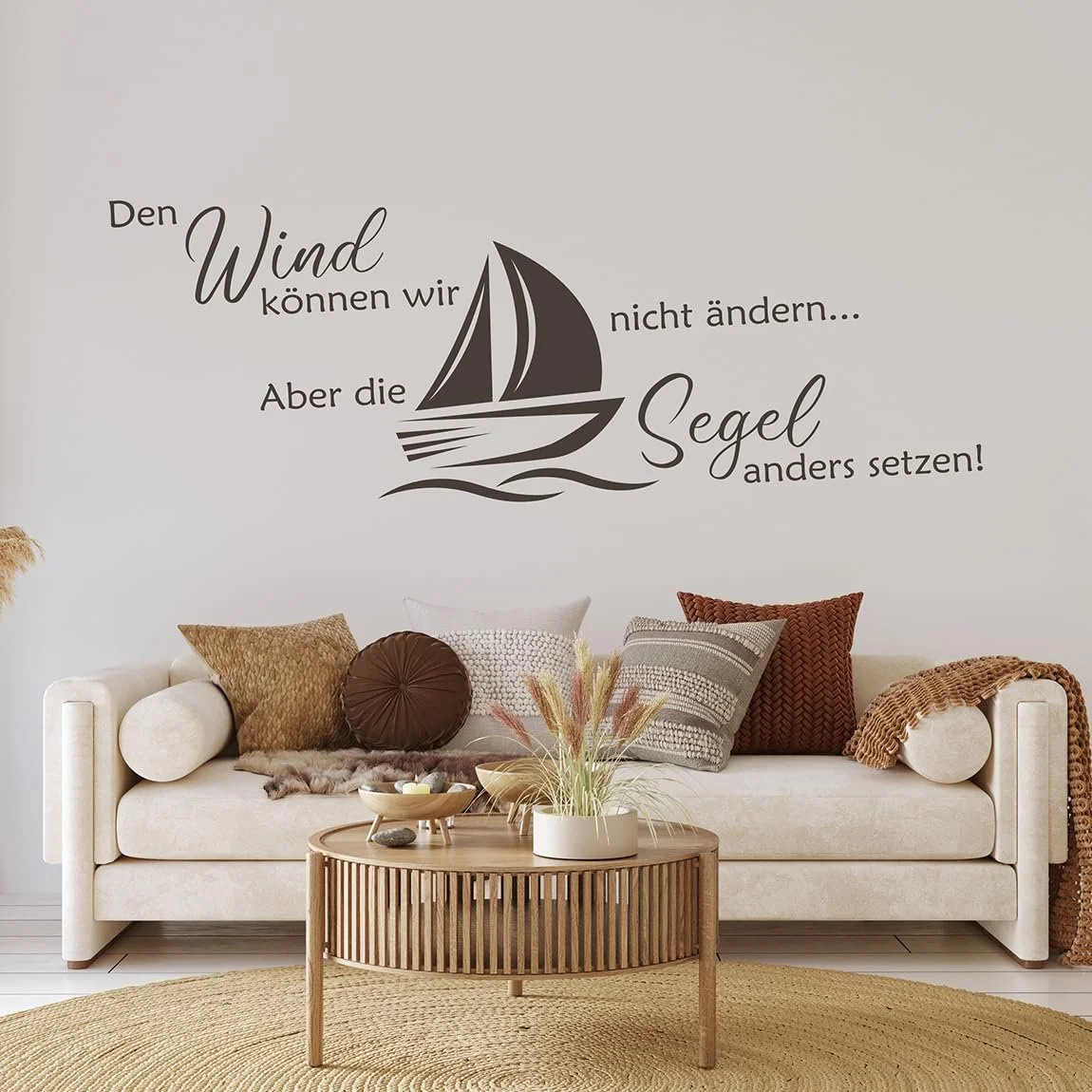 Наклейка на стіну tjapalo a45 Мотивація 100 см Світло-коричнева, фото №2