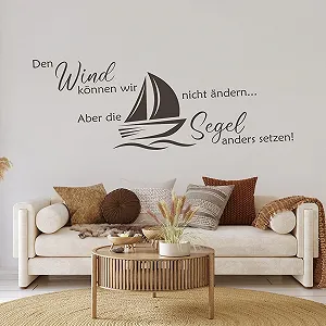 Наклейка на стіну tjapalo a45 Мотивація 100 см Світло-коричнева synthetic.ua - Фото 1