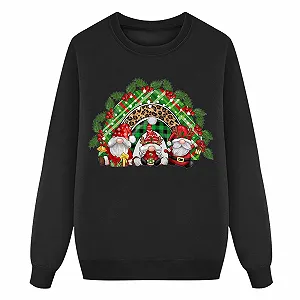 Рождественский свитер Eauptffy, семейный набор, рождественский свитер для пар, семейный свитер, рождественский свитер с круглым вырезом, унисекс, зимний свитер, рождественская футболка с принтом елки - Фото 1