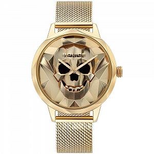 Женские аналоговые кварцевые часы Police PL16074MSG.22MM, золотой, Браслет - Фото 1