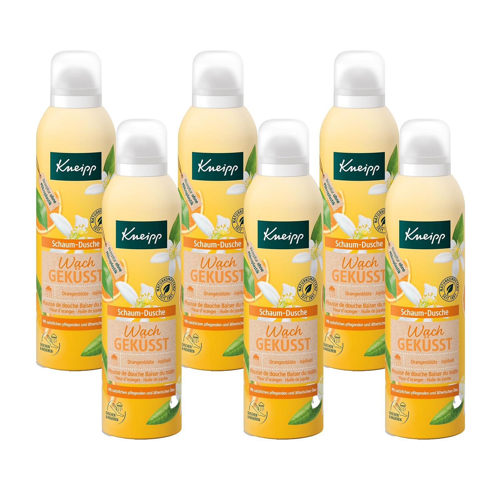 Пена-гель для душа Kneipp с натуральными питательными и эфирными маслами 6 x 200 мл, фото №1