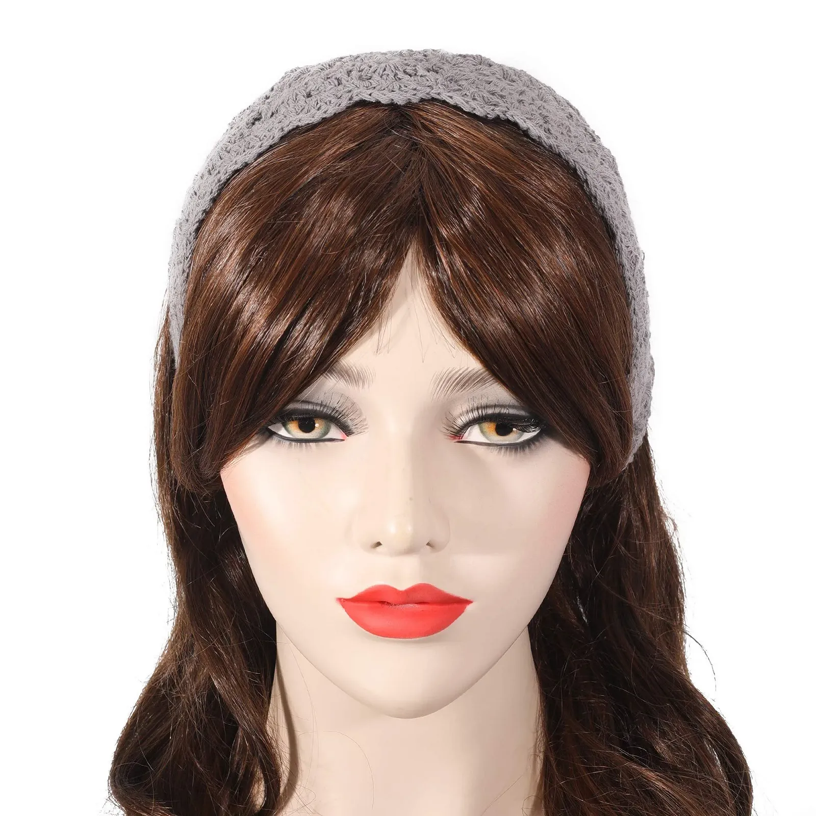 В'язана пов'язка на голову жіноча Широка, фото №3 В'язана пов'язка на голову жіноча Широка, фото №3