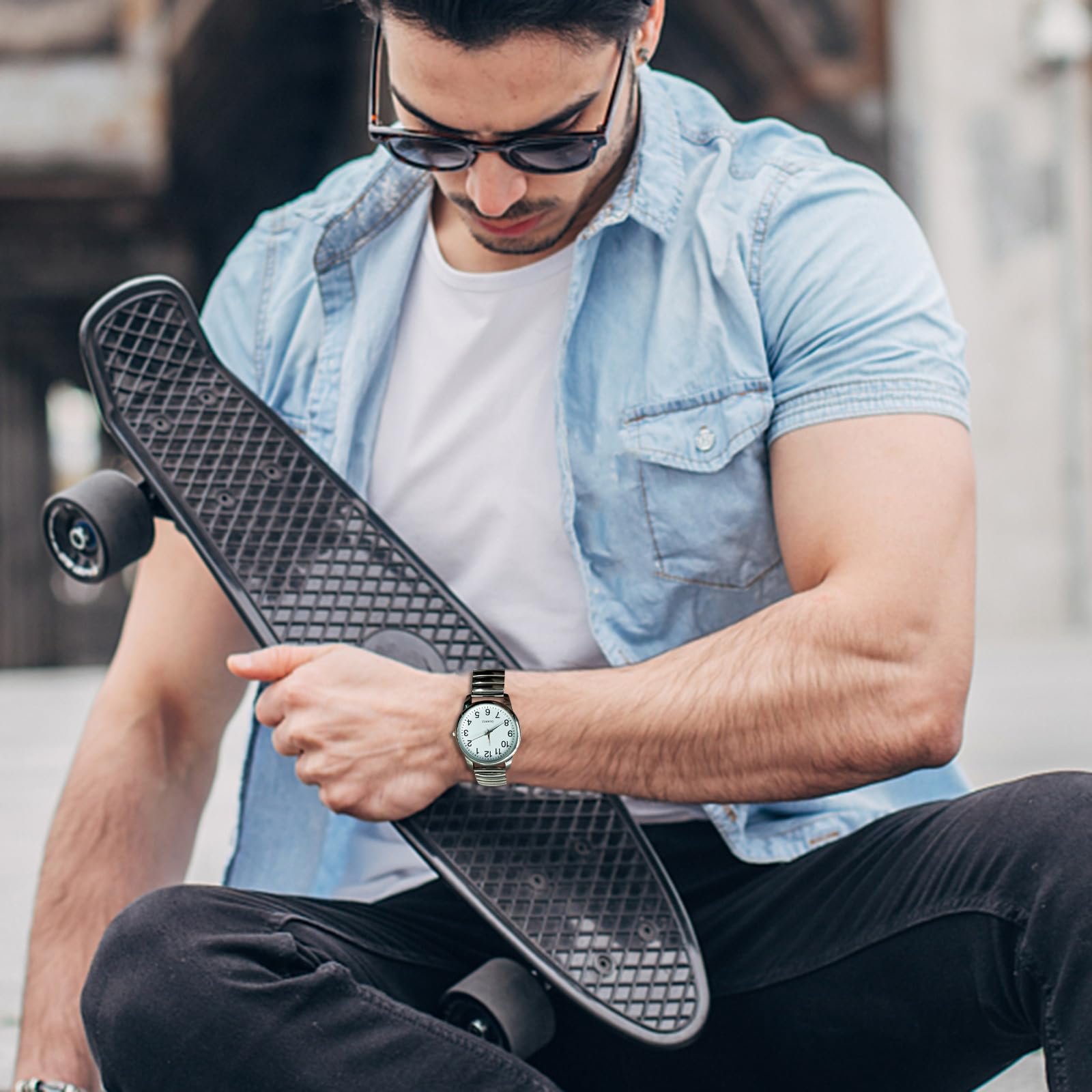 Жіночий аналоговий кварцовий наручний годинник Generisch з ремінцем з нержавіючої сталі, фото №2