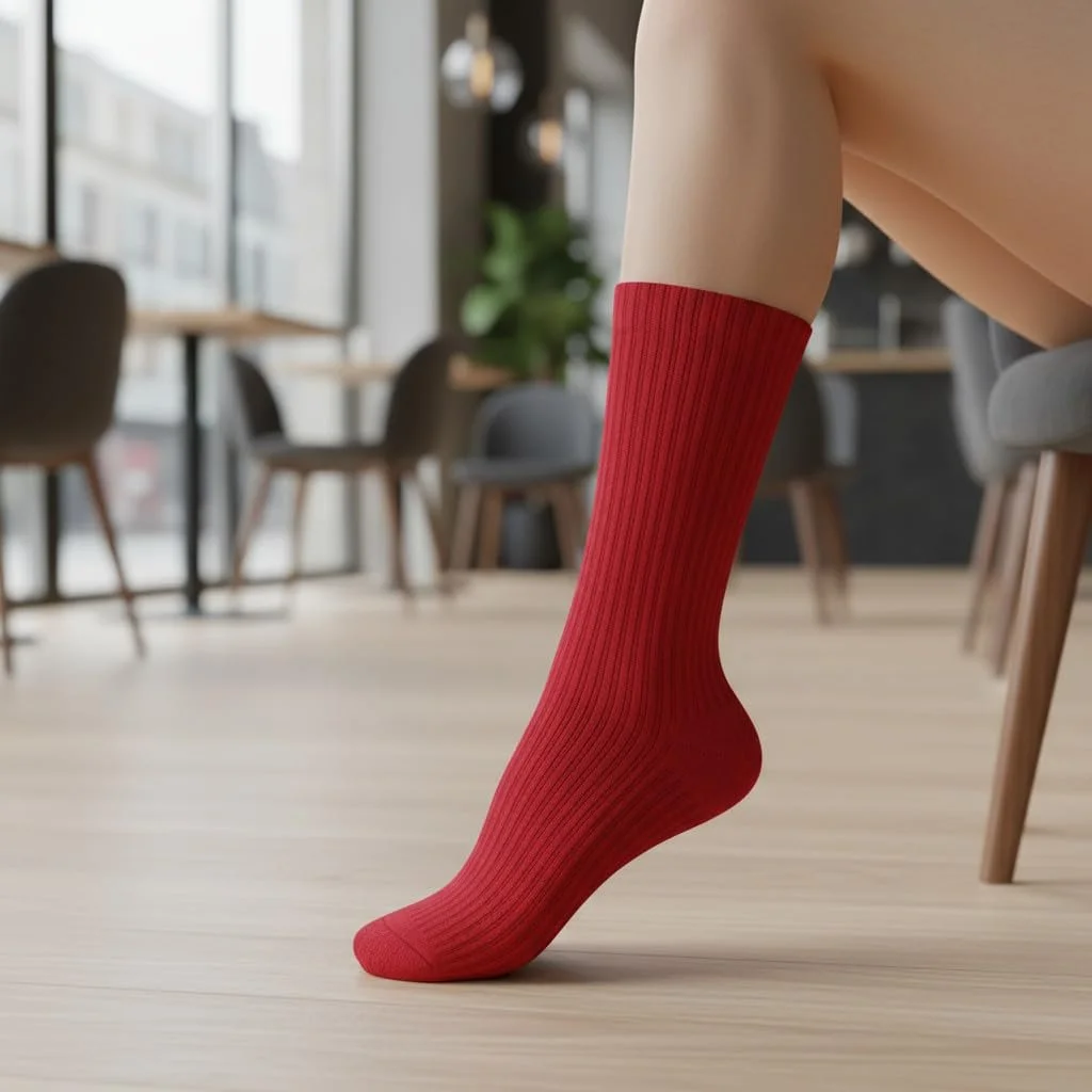 Шкарпетки Червоні для Чоловіків та Жінок Бавовняні, фото №2