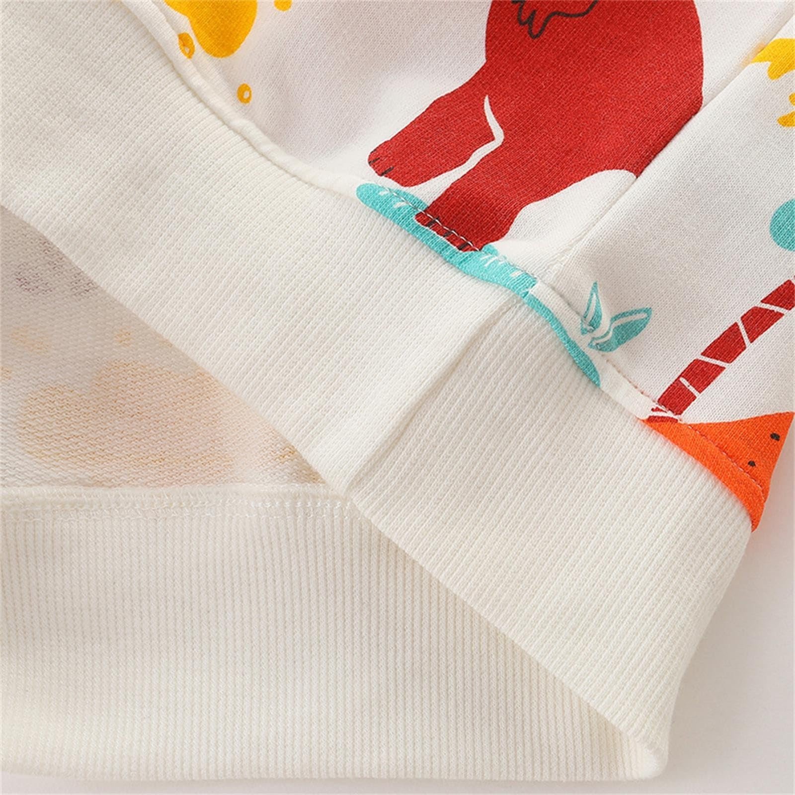 Дитячий світшот, м'який, теплий, круглий виріз, мультяшний динозавр, фото №3