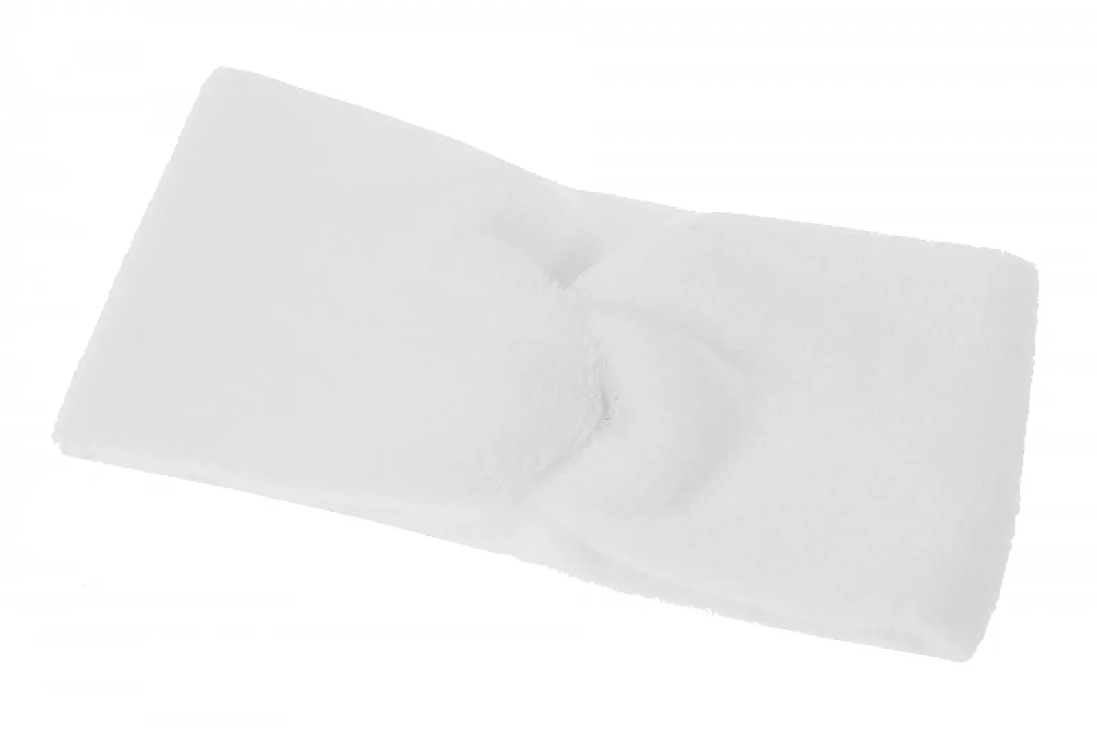 Пов'язка для волосся Бавовняна Еластична Косметична Біла, Ширина 8 см, Обхват 38 см, фото №1