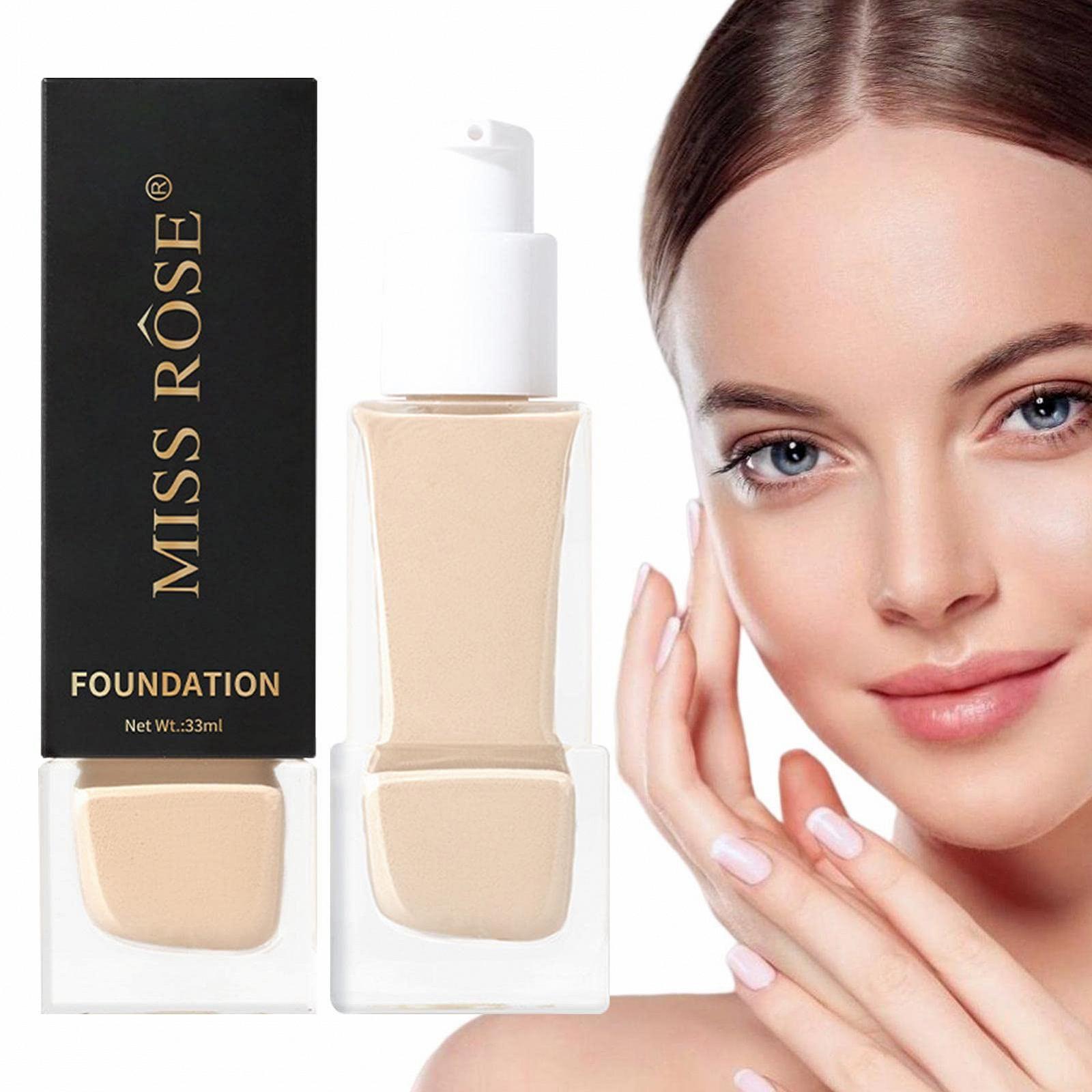 Тональна основа Poreless Liquid Foundation - 33 мл Soft Matte Liquid Full Coverage з захистом від сонця, зволожуюча, легка, з контролем масел, фото №1