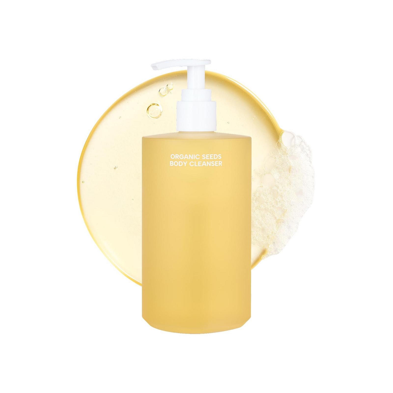 Гель для очищення тіла Whamisa Organic Seeds Relaxing Fermented Postbiotic Anhydrous 490 мл, фото №1