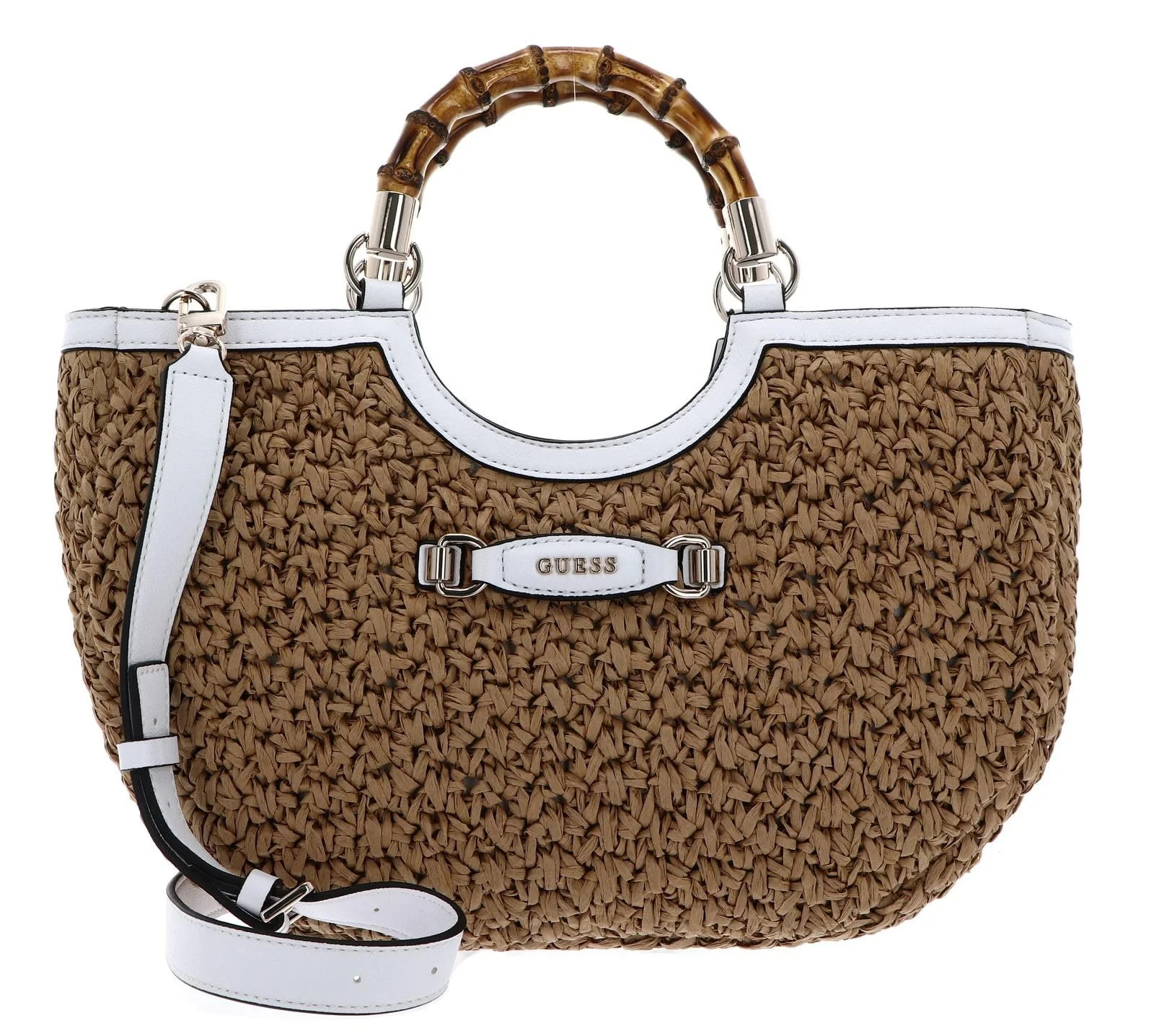 Сумка Satchel GUESS Siria Girlfriend Natural/White, фото №1