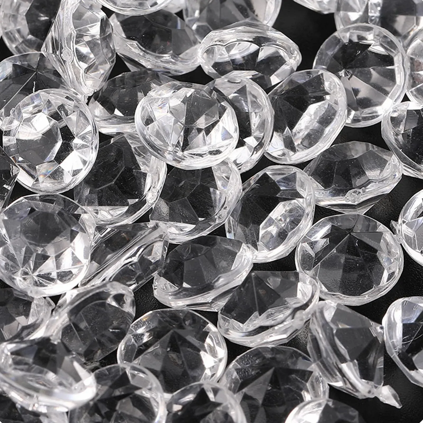 Стразы Акриловые NUOBESTY 12 мм Прозрачный, 500 шт, фото №3