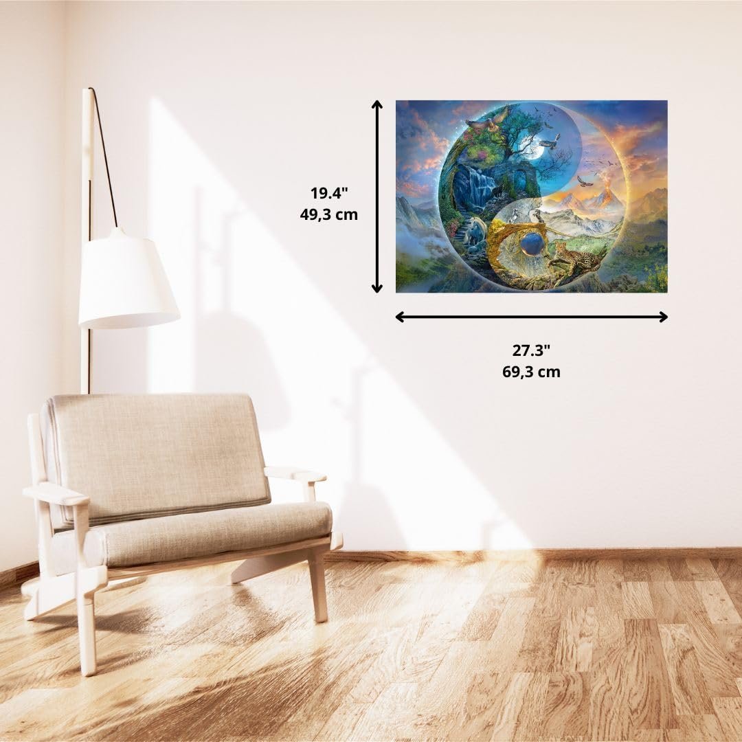 Пазл Schmidt Spiele Silvia Christoph Yin & Yang Mountain World 58596 1000 элементов, фото №4