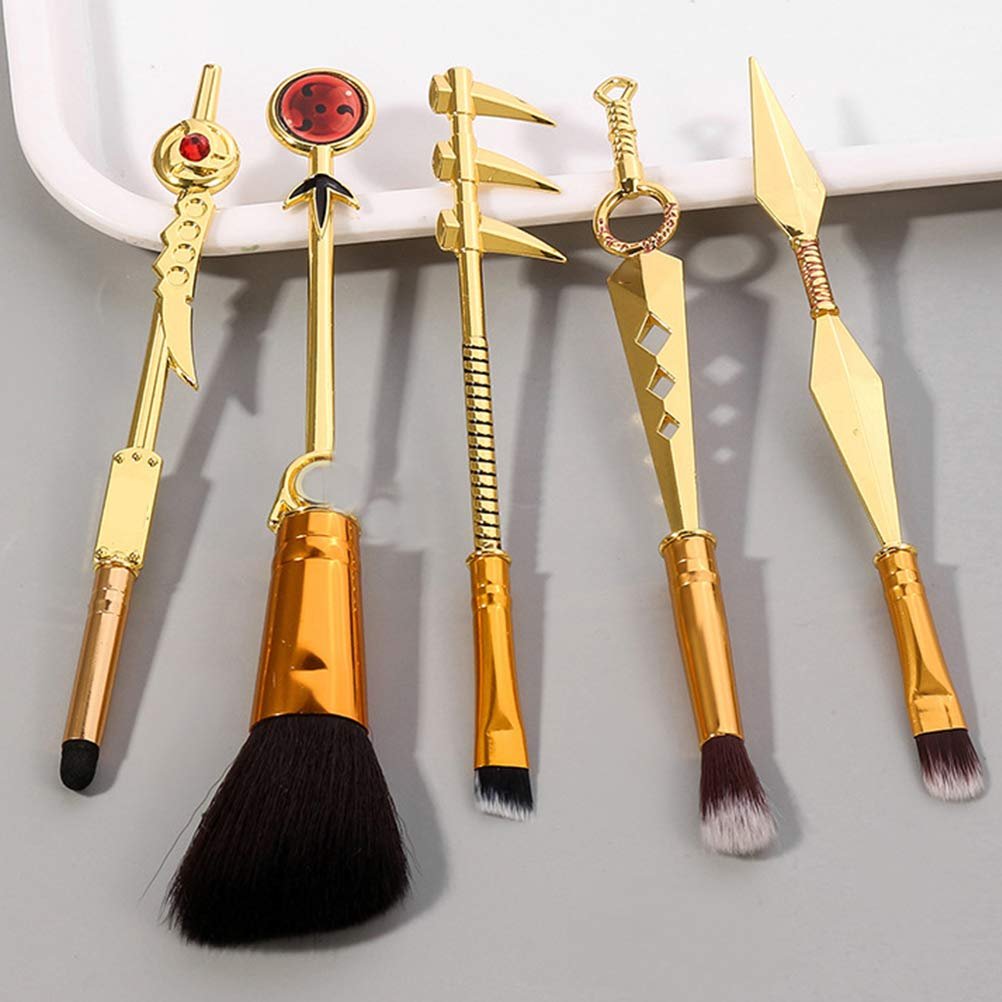 Набор кистей для макияжа Gobbuy Professional Cosmetic Make Up Brush Japanese Anime Naruto, 5 шт., фото №4