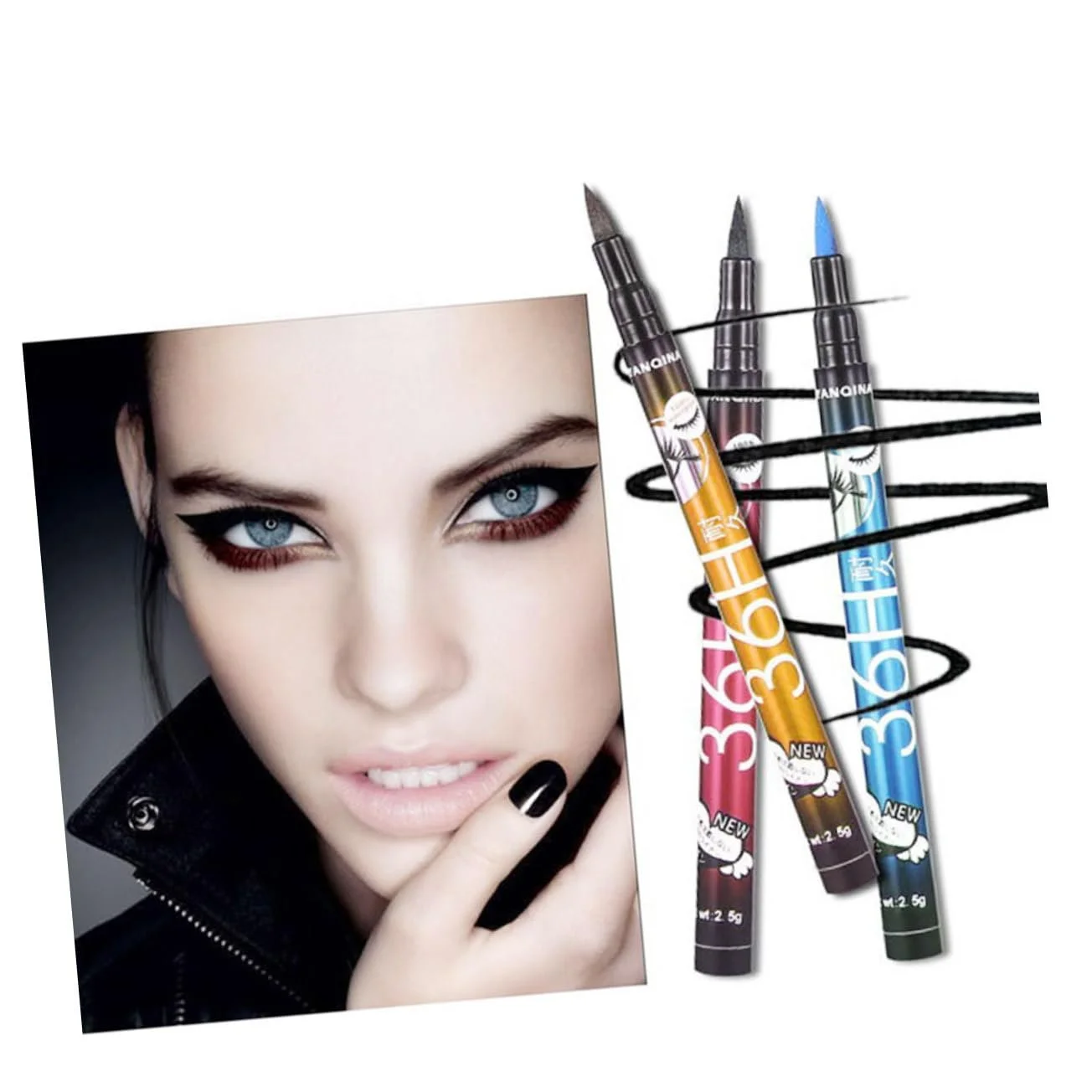 Фломастер-підводка Angoily Чорний водостійка Рідка, фото №6