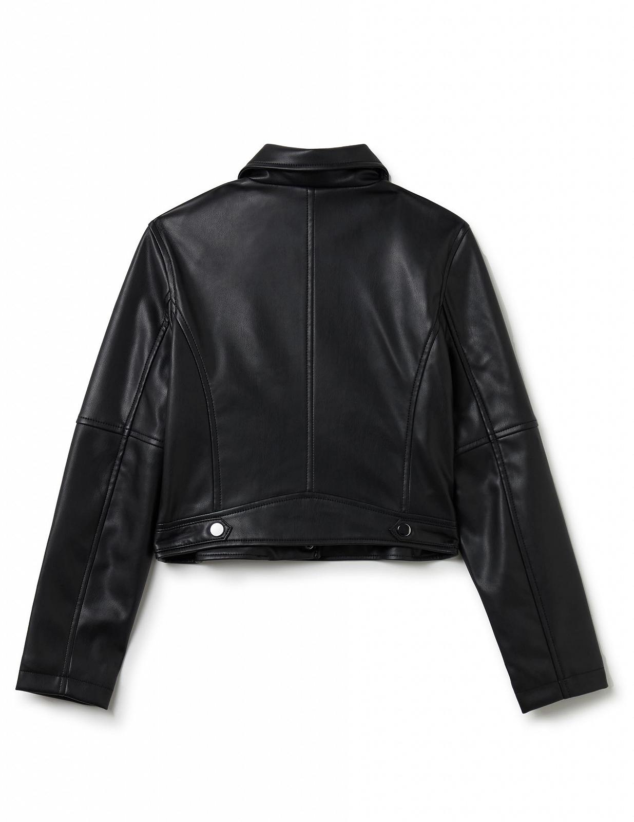 Куртка Biker OVS з глянцевим ефектом та блискавкою, фото №2 Куртка Biker OVS з глянцевим ефектом та блискавкою, фото №2