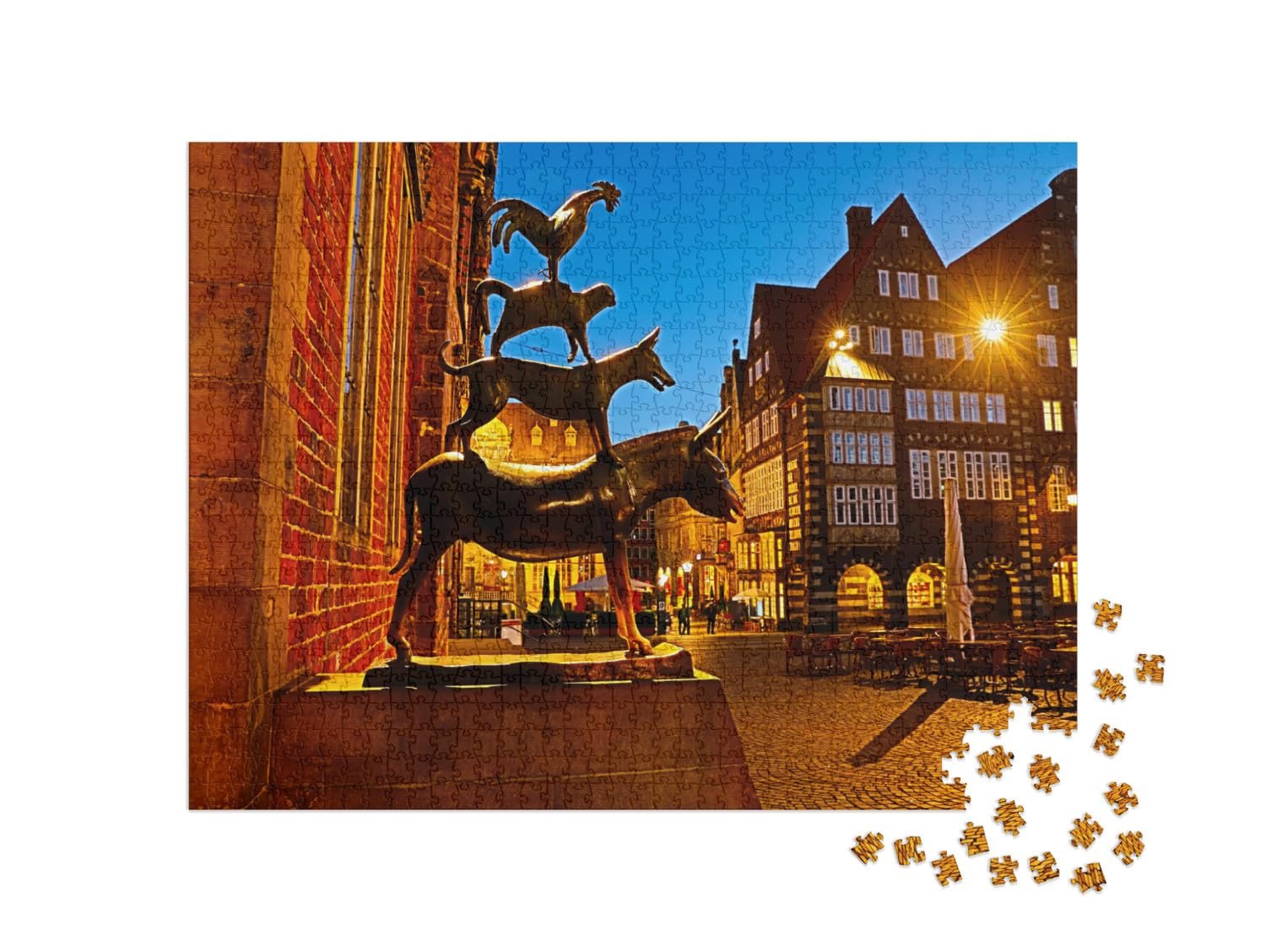 Пазл puzzleYOU Bremen Вечер в Бремене 1000 элементов, фото №2