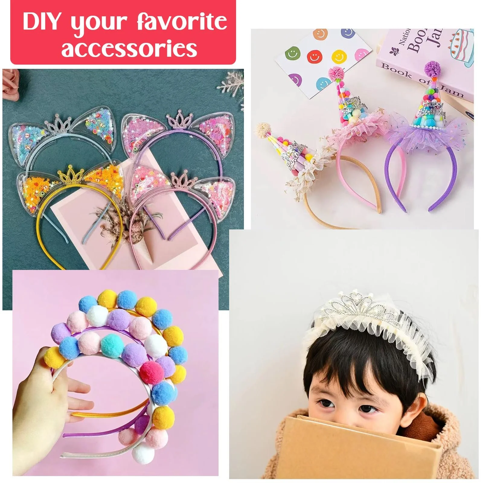 Обруч Атласный 1 см, фото №3