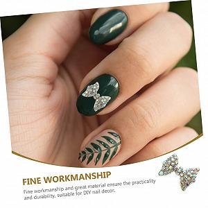 Украшения для ногтей Сплав Бант Аксессуары для DIY Маникюра, 10 шт synthetic.ua - Фото 1